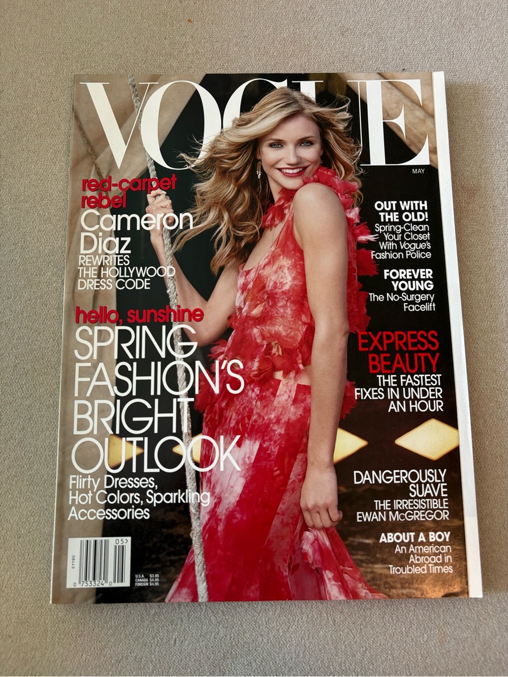 Vogue Magazine featuring Cameron Diaz May 2003